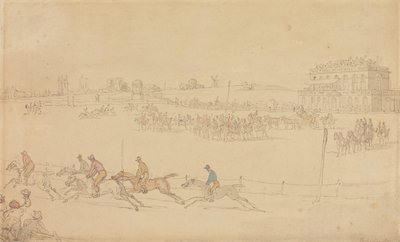 A Race on the Knavesmire at York by Thomas Rowlandson